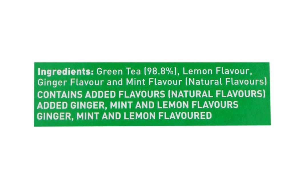 Tetley Green Tea Invigorating (Ginger, Mint & Lemon)   Box  100 pcs